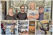 Gli illustratori Marco Steiner e Giovanni Robustelli in Ossola cercando ispirazioni 